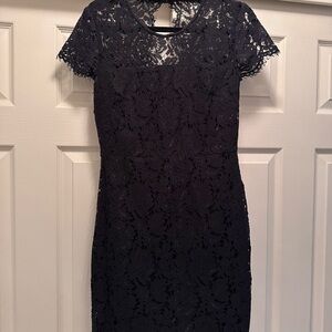 Banana Republic Black Lace Mini Dress